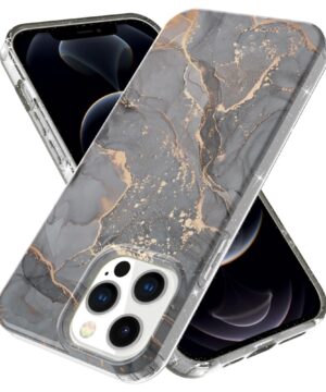 Силиконов калъф гръб Glittering Powder IMD Marble Pattern iPhone 13 Pro Max - Style-D