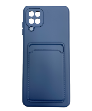 Силиконов калъф гръб Card Case Samsung Galaxy A12 - син