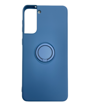 Силиконов калъф гръб Ring Case Samsung Galaxy S21 Plus - син