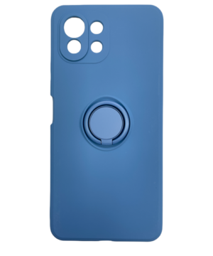 Силиконов калъф гръб Ring Case Xiaomi Mi 11 Lite - син