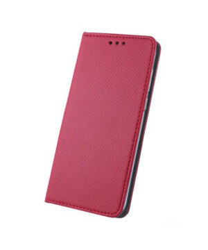 Кожен калъф тефтер / smart book magnet / Xiaomi Redmi 10 - червен