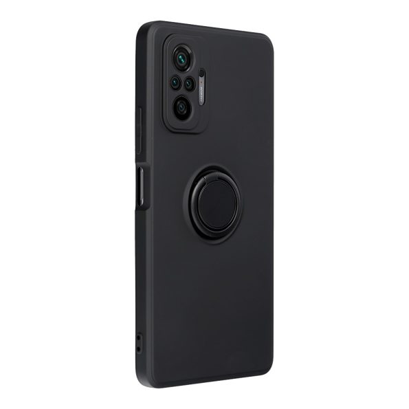 Силиконов калъф гръб Ring Case Xiaomi Redmi Note 10 Pro - черен
