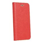 Кожен калъф тефтер / Luna book gold / Xiaomi Redmi 9T - червен