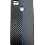 Силиконов калъф гръб Moto Carbon Case Xiaomi Redmi 9C - синя лента