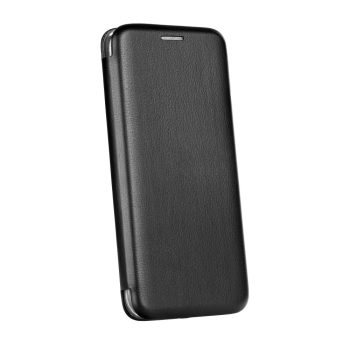 Кожен калъф тефтер / Elegance book / Xiaomi Redmi 9 - черен