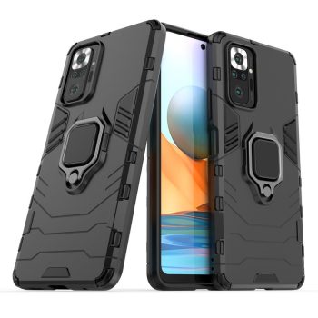 Хибриден калъф гръб Ring Armor Case Xiaomi Redmi Note 10 Pro - черен