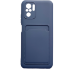 Силиконов калъф гръб Card Case Xiaomi Redmi Note 10 - син
