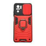 Хибриден калъф гръб Ring Armor Lens Case Xiaomi Redmi Note 10 - червен