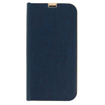 Кожен калъф тефтер / book case with frame / Xiaomi Redmi 9C - син