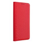 Кожен калъф тефтер / smart book magnet / Xiaomi Redmi 9 - червен