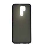 Силиконов калъф гръб Color Button Bumper Xiaomi Redmi 9 - черен