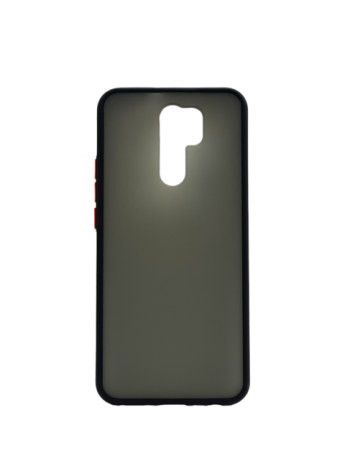 Силиконов калъф гръб Color Button Bumper Xiaomi Redmi 9 - черен