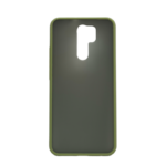 Силиконов калъф гръб Color Button Bumper Xiaomi Redmi 9 - маслина