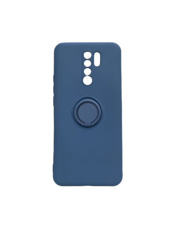 Силиконов калъф гръб Ring Case Xiaomi Redmi 9 - син