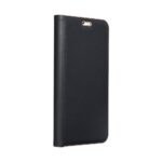 Кожен калъф тефтер / Luna book gold / Xiaomi Redmi 9A - черен