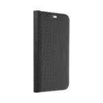 Кожен калъф тефтер / Luna Book Carbon / Xiaomi Redmi 9C - черен