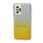 Силиконов калъф гръб с брокат Xiaomi Redmi Note 10 Pro - златен преливащ