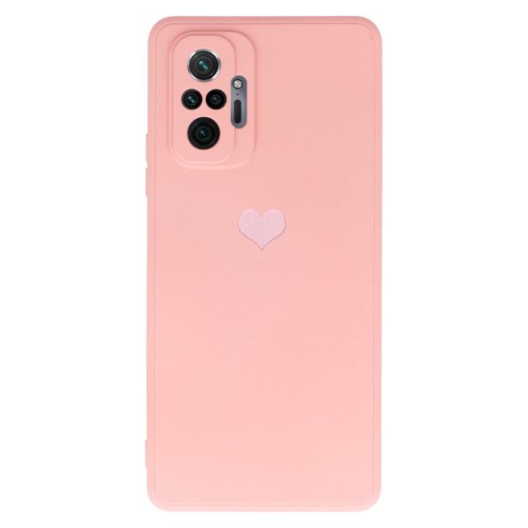 Силиконов калъф гръб Heart Case Xiaomi Redmi Note 10 Pro - розов