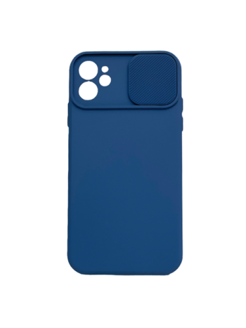 Силиконов калъф гръб Camshield Soft Case iPhone 11 - син