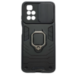 Хибриден калъф гръб Ring Armor Lens Case Xiaomi Redmi 10 - черен