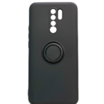 Силиконов калъф гръб Ring Case Xiaomi Redmi 9 - черен
