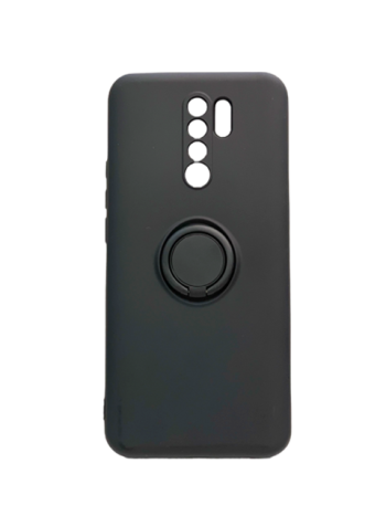 Силиконов калъф гръб Ring Case Xiaomi Redmi 9 - черен