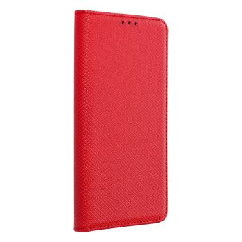 Кожен калъф тефтер / smart book magnet / Xiaomi Redmi Note 10 Pro - червен