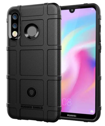Силиконов калъф гръб Rugged Shield Case Huawei P30 Lite - черен