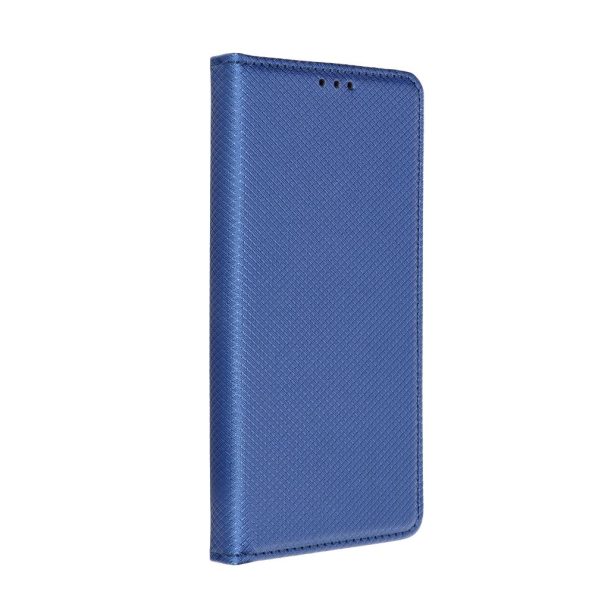 Кожен калъф тефтер / smart book magnet / Xiaomi Redmi 10 - син
