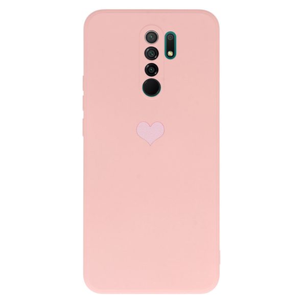 Силиконов калъф гръб Heart Case Xiaomi Redmi 9 - розов