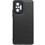 Силиконов калъф гръб с кожа Leather 3D Case Xiaomi Redmi Note 10 Pro - Design-1-черен
