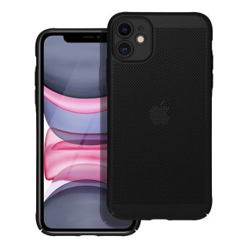 Пластик калъф гръб Breezy Case iPhone 11 - черен
