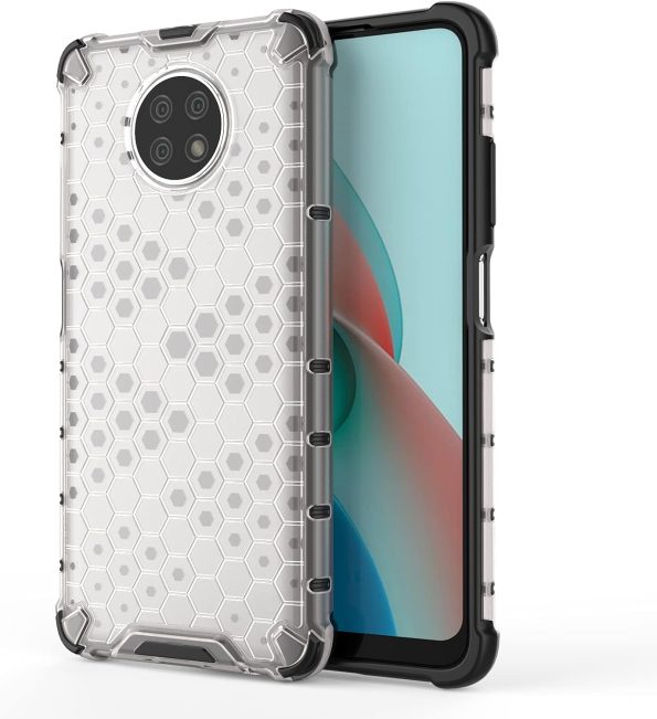 Хибриден калъф гръб Honeycomb Case Xiaomi Redmi Note 9T - прозрачен