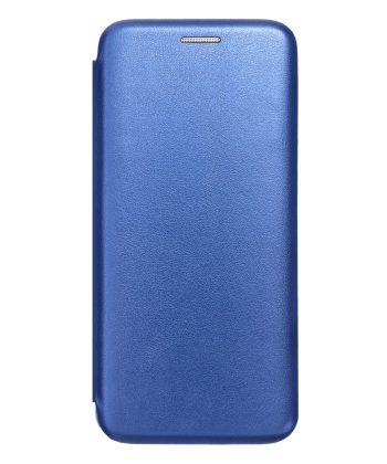 Кожен калъф тефтер / Elegance book / Samsung Galaxy S24 - син