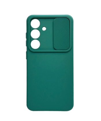 Силиконов калъф гръб Camshield Soft Case Samsung Galaxy S24 - зелен