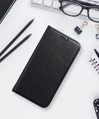 Кожен калъф тефтер / Smart Magneto book / Samsung Galaxy S24 - черен