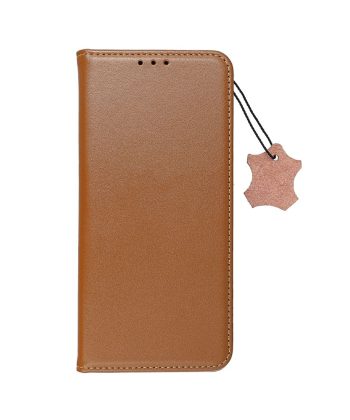 Кожен калъф тефтер / Smart Pro book / Samsung Galaxy S24 - кафяв
