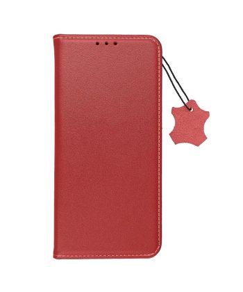 Кожен калъф тефтер / Smart Pro book / Samsung Galaxy S24 - червен