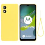 Силиконов калъф гръб Liquid Silicone Case Motorola Moto E13 - жълт