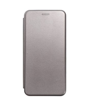 Кожен калъф тефтер / Elegance book / Samsung Galaxy S24 - сив