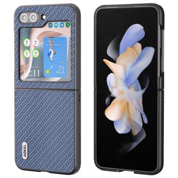 ABEEL For Samsung Galaxy Z Flip6 5G Case Carbon Fiber Texture Phone Protective Cover - Baby Blue