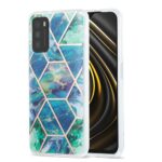 Силиконов калъф гръб IMD Case Xiaomi Redmi 9T - зелен мрамор