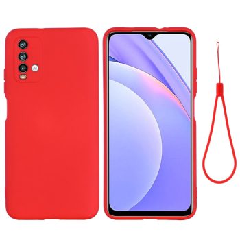 Силиконов калъф гръб Liquid Silicone Case Xiaomi Redmi 9T - червен