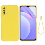 Силиконов калъф гръб Liquid Silicone Case Xiaomi Redmi 9T - жълт