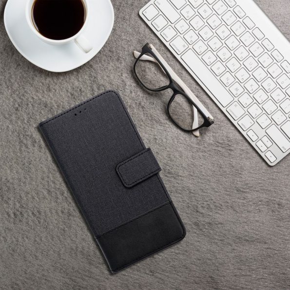 Кожен калъф тефтер / Gomma book / Xiaomi Redmi Note 14 Pro / Pro Plus - черен