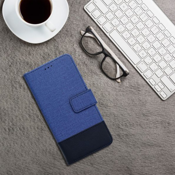 Кожен калъф тефтер / Gomma book / Xiaomi Redmi Note 14 Pro / Pro Plus - син